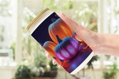 3D Neon Pumpkin Glass Can Wraps Product Image 2
