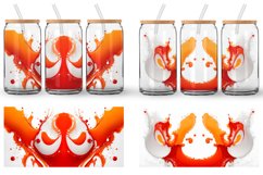 Glass Can Wraps 3D Orange Liquids Product Image 5