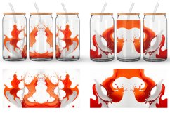 Glass Can Wraps 3D Orange Liquids Product Image 2