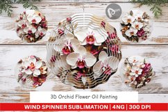 Wind Spinner 3D Orchid Flower Product Image 1