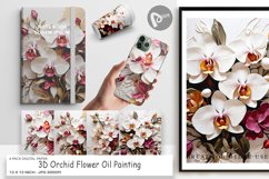 Digital Paper 3D Orchid Flower Product Image 1