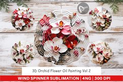 Wind Spinner 3D Orchid Flower Product Image 1