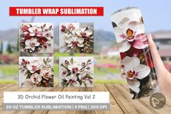 Tumbler Wrap 3D Orchid Flower Product Image 1