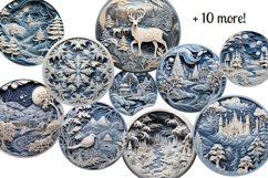 3D Christmas Ornament Sublimation Bundle / 3D Ornaments Png Product Image 8