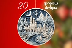 3D Christmas Ornament Sublimation Bundle / 3D Ornaments Png Product Image 2