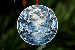 3D Christmas Ornament Sublimation Bundle / 3D Ornaments Png Product Image 5
