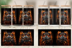 3D Owl Bird Burn Glass Can Wraps Product Image 5