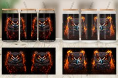 3D Owl Bird Burn Glass Can Wraps Product Image 6