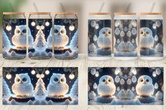 3D Owl Christmas Glass Can Wraps Product Image 6