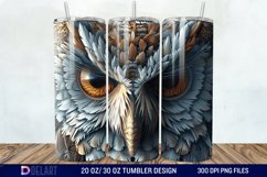 3D Owl Skinny Tumbler Wrap Product Image 1