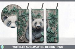 Gorgeous3D Panda Bears Tumbler design.
