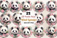 3D Panda Bear Wind Spinner Bundle Product Image 1