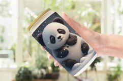 3D Panda Christmas Glass Can Wraps Product Image 2