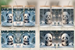 3D Panda Christmas Glass Can Wraps Product Image 3
