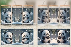 3D Panda Christmas Glass Can Wraps Product Image 5