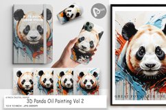 Digital Paper 3D Panda Painting Product Image 1
