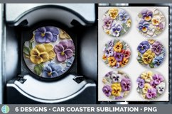 Bundle of six 3D Car Coaster designs.