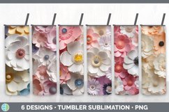 Bundle of six 3D Anemones Tumbler designs.