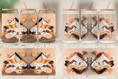 Glass Can Wraps 3D Paper Art Volcano Product Image 2