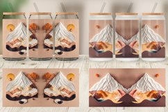 Glass Can Wraps 3D Paper Art Volcano Product Image 4