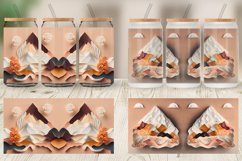 Glass Can Wraps 3D Paper Art Volcano Product Image 5