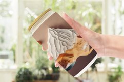 Glass Can Wraps 3D Paper Art Volcano Product Image 6