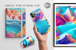 3D Paper Art Ocean | Digital Paper Product Image 1