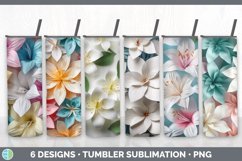 Bundle of six 3D Azaleas Tumbler designs.