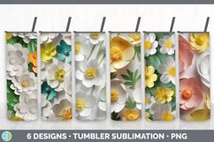 Bundle of six 3D Buttercups Tumbler designs.