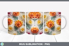 Gorgeous3D Calendulas Mug Wrap design.