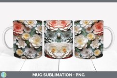 Gorgeous3D Camellias Mug Wrap design.