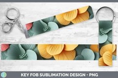 Gorgeous3D Paper Flowers Key Fob design.