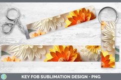 Gorgeous3D Paper Flowers Key Fob design.