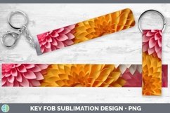 Gorgeous3D Paper Flowers Key Fob design.