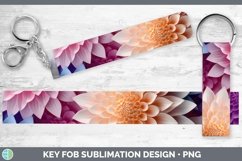 Gorgeous3D Paper Flowers Key Fob design.