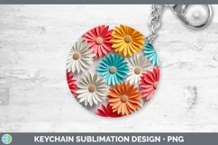 Gorgeous3D Paper Flowers Keychain design.