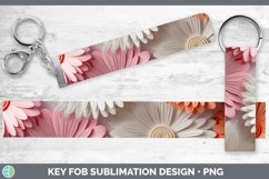 Gorgeous3D Paper Flowers Key Fob design.
