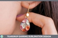 Gorgeous3D Paper Flowers Teardrop Earrings design.