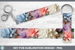 Gorgeous3D Paper Flowers Key Fob design.