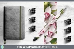 Gorgeous3D Paper Flowers Pen Wrap design.