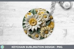 Gorgeous3D Paper Flowers Keychain design.