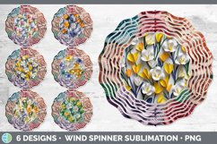 Bundle of six 3D Freesias Wind Spinner designs.