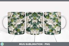 Gorgeous3D Gardenias Mug Wrap design.