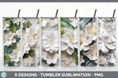 Bundle of six 3D Gardenias Tumbler designs.