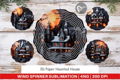 Wind Spinner 3D Paper Haunted House Product Image 1