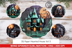 Wind Spinner 3D Paper Haunted House Product Image 1