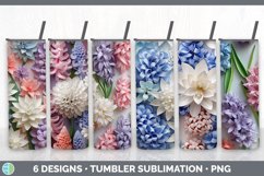 Bundle of six 3D Hyacinths Tumbler designs.