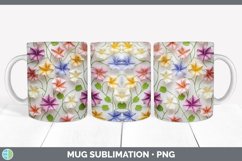 Gorgeous3D Morning Glories Mug Wrap design.