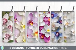 Bundle of six 3D Orchid Tumbler designs.