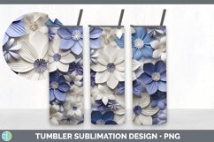 Gorgeous3D Periwinkles Tumbler design.